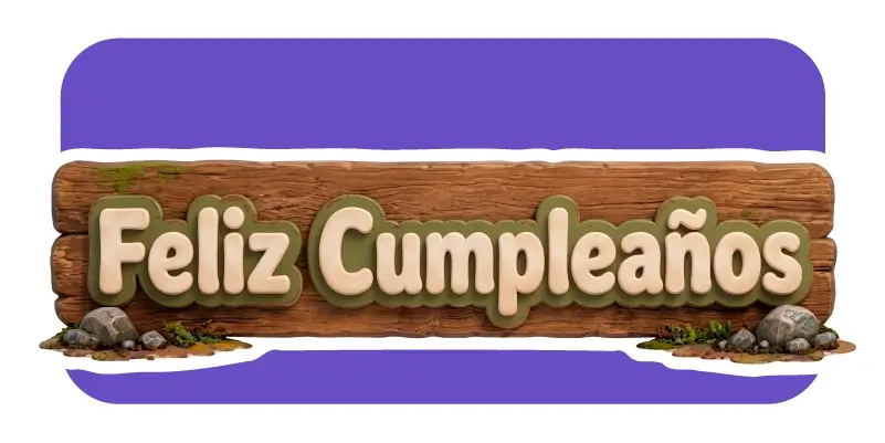 Letrero Feliz Cumpleaños